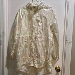 Calvin Klein Iridescent Sport Gorpcore Drawstring Windbreaker Track Jacket XL